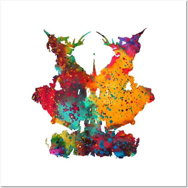 Rorschach inkblot test Wall Art by erzebeth